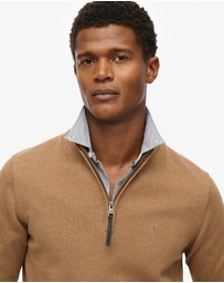 Superdry - Slim Fit Essentials Cotton Half Zip