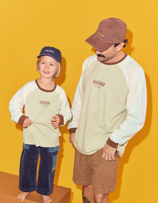 Banabae - Rad Dad Long Sleeve Spliced Tee