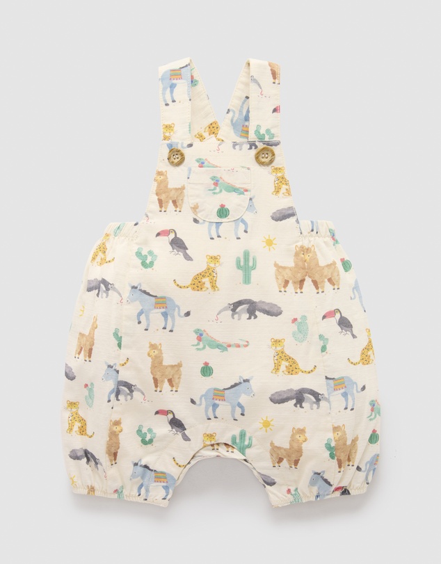 Purebaby - Short Leg Overall -Kids-Babies