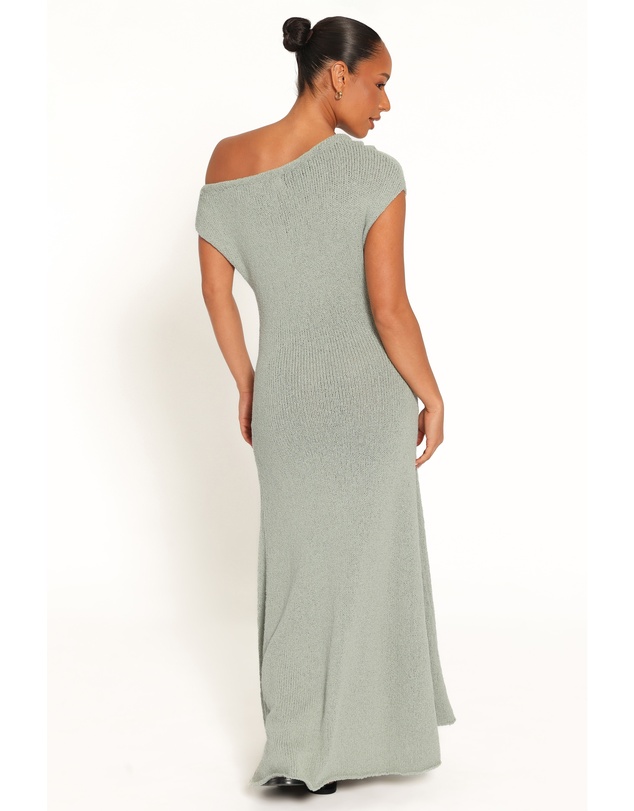 Petal & Pup - Linora Off Shoulder Maxi Dress - Sage Green