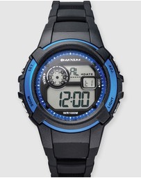 Maxum - Button - Black & Blue Digital