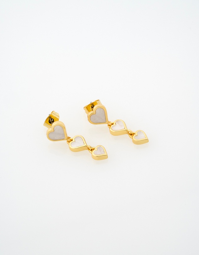 Ted Baker - SIA: Pearl Shimmer Heart Drop Earrings