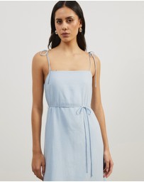 Atmos&Here - Tie Shoulder Maxi Dress