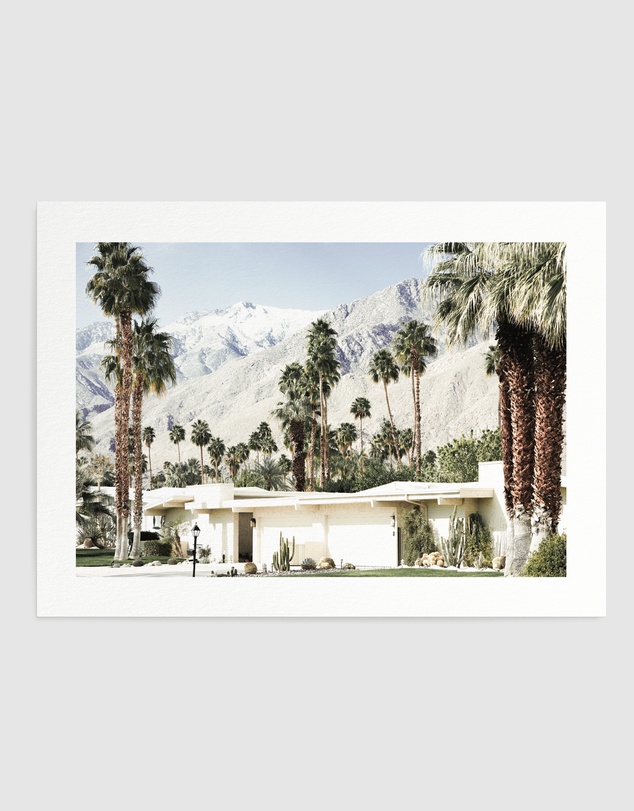Olive et Oriel - Palm Springs House Art Print