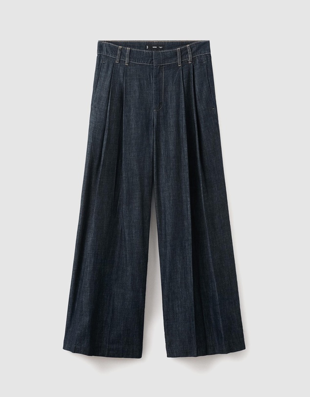 M.N.G - Wide Leg Denim Trousers With Belt Loops