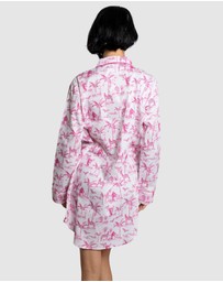 Sant And Abel - Women's Skydog Pink Night Shirt