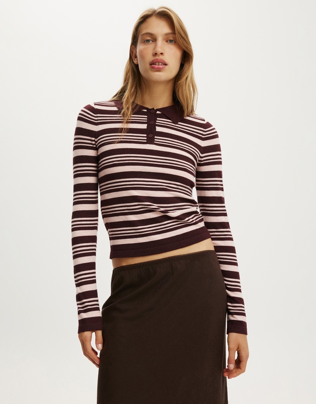 Cotton On - Sara Knit LS Polo