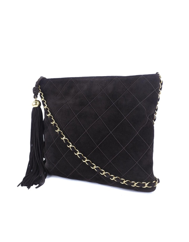 Pre-Loved by Azura Reborn - Pre-Loved Quilted Suede Tassel Crossbody
