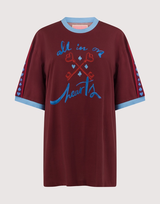 SMWR. by The Somewhere Co - All in on Hearts Oversized Tee