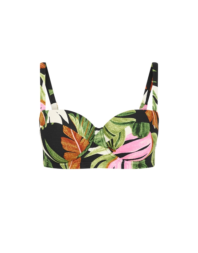 City Chic - Paradiso Print Underwire Bikini Top