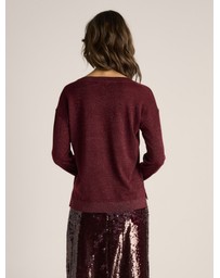 Fate + Becker - Oriane Sparkle V-Neck Knit