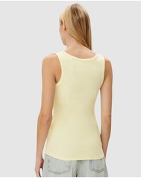GUESS - Sleeveless Embellished Logo Tank Top