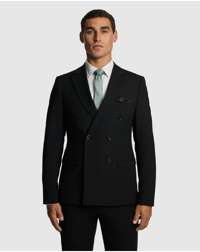 yd. - Dante Double Breasted Stretch Suit Jacket