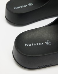 Holster - Levitate Vegan Platform Slide  - Black - Women's