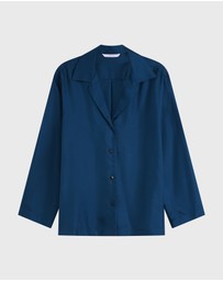 BONDI BORN - Marfa Silk Classic Shirt