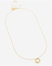 Lovisa - Waterproof Gold Plated Stainless Steel Disc Pendant Necklace