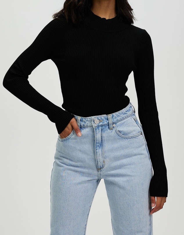 White By FTL - Pansy Rib Top