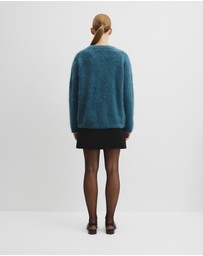Country Road - Long Sleeve Fluffy Crew Knit