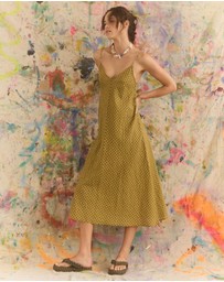 KINGA CSILLA - Hulia Check Daje Slip Dress