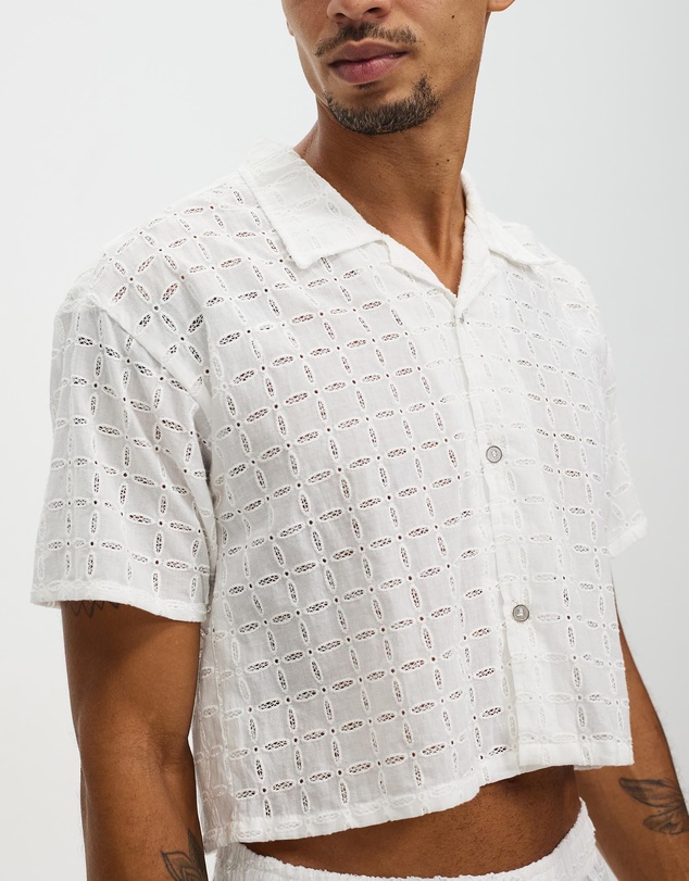 Merlino Street - Embroidered Amalfi Button-Up Shirt
