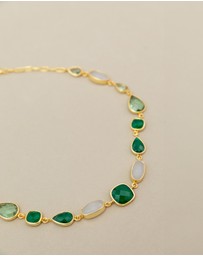 Meshca - Trapeze Vert Necklace