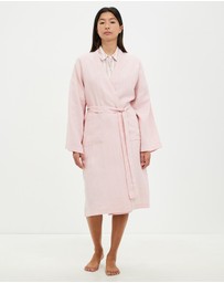 Gingerlilly - Mia Pink Linen Robe