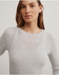 Witchery - Long Sleeve Overlay Top