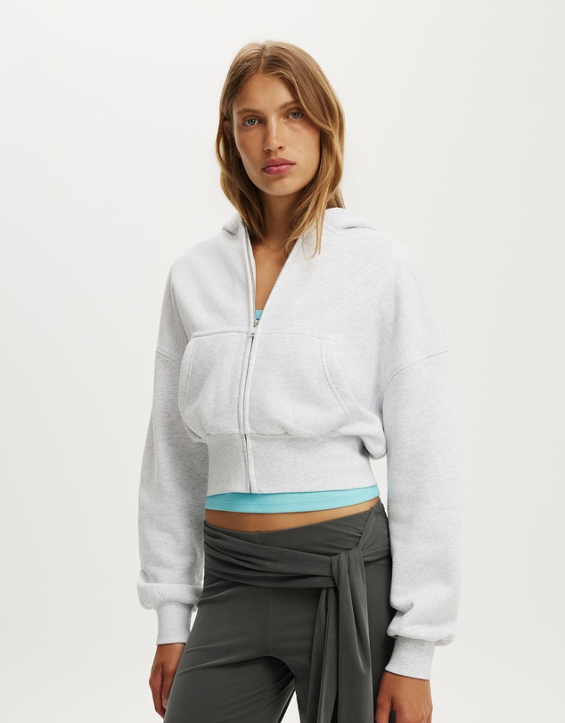 Cotton On - Oversized Zip Through Hoodie