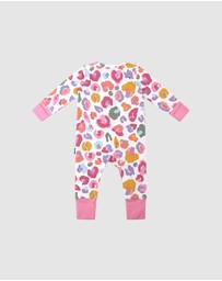 Rock Your Baby - Rainbow Leopard Coverall