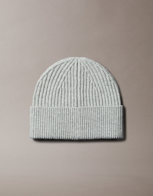 Calvin Klein - Wool Blend Signature Logo Beanie