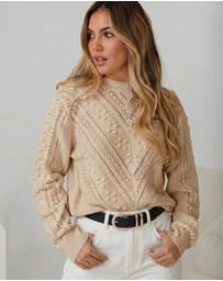 Esther & Co - Rheane Knit - Latte