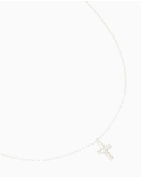 Lovisa - Sterling Silver Cubic Zirconia Cross Pendant Necklace