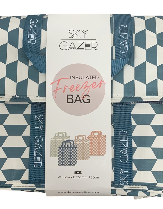 Sky Gazer - Insulated Freezer Shopping Bag - Navy