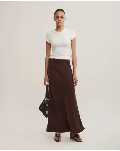 Witchery - Cupro Slip Skirt