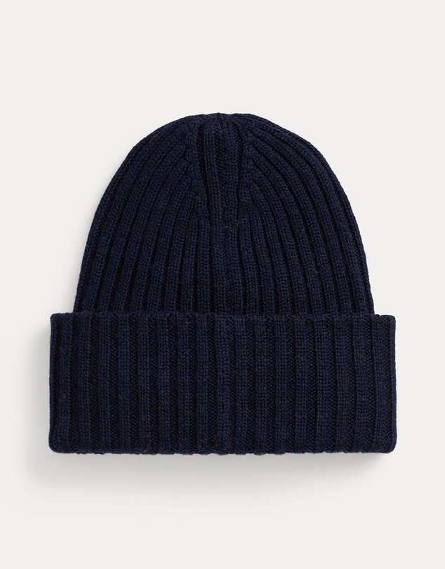 Polo Ralph Lauren - NY Patch Rib-Knit Wool Beanie
