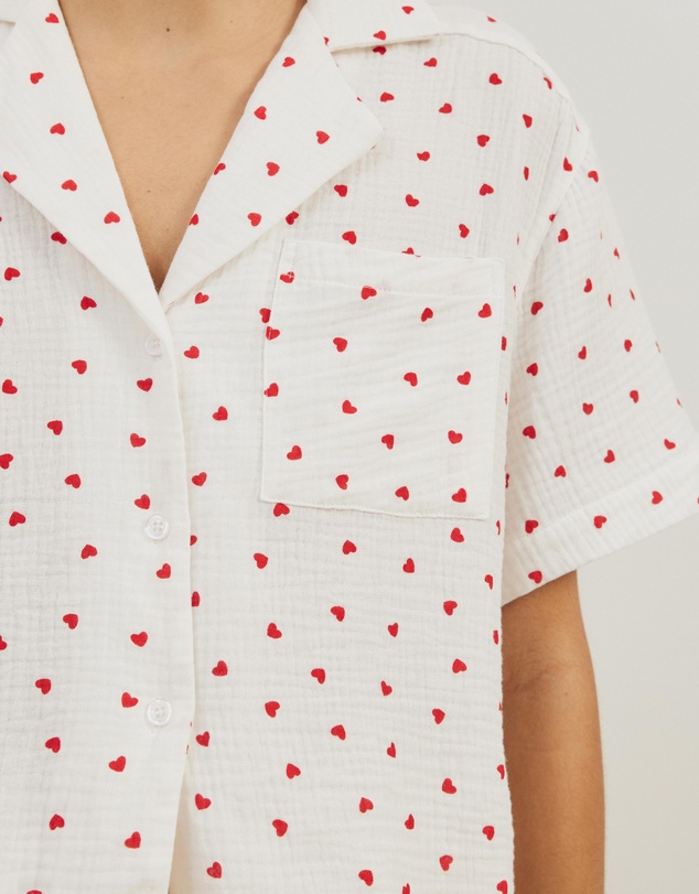 Atmos&Here - Cotton Hearts Short PJ Set