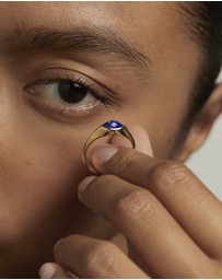 PDPAOLA - Lapis Lazuli Nomad Stamp Ring