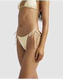 RVCA - Floral Collage Medium Tie Side Bikini Bottoms