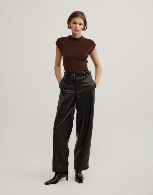 Witchery - High Neck Knit T-shirt