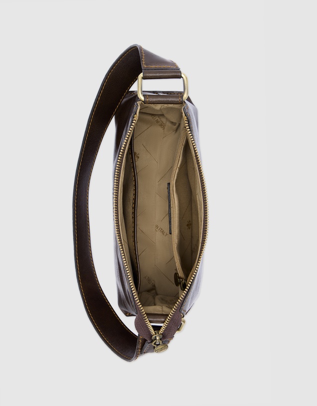 Florence - The Laura Chocolate Leather Shoulder Bag