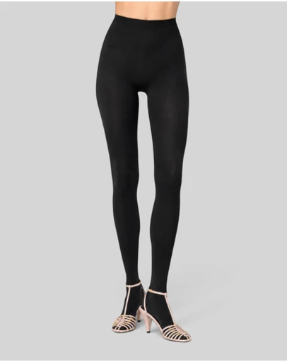 High Heel Jungle - Velvet Deluxe Opaque Tights - Black