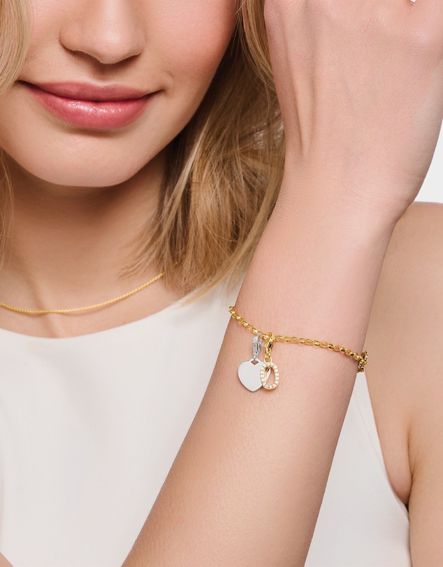 THOMAS SABO - Charm Pendant Letter O Gold Plated