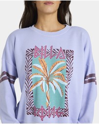 Billabong - Womens Echo Crew Neck Fleece Top
