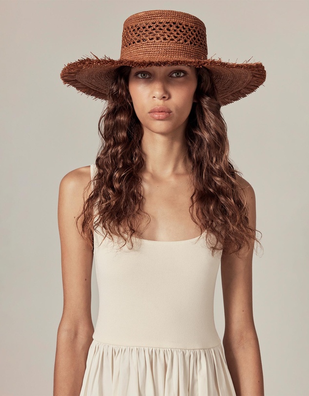 Helen Kaminski - Ivy Raffia Boater Hat
