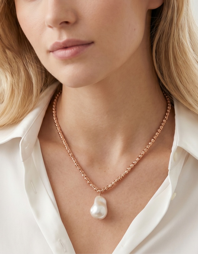 Izoa - Odette Drop Pearl Necklace