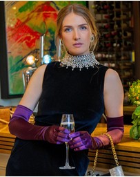 DENTS - Long Opera Satin Gloves