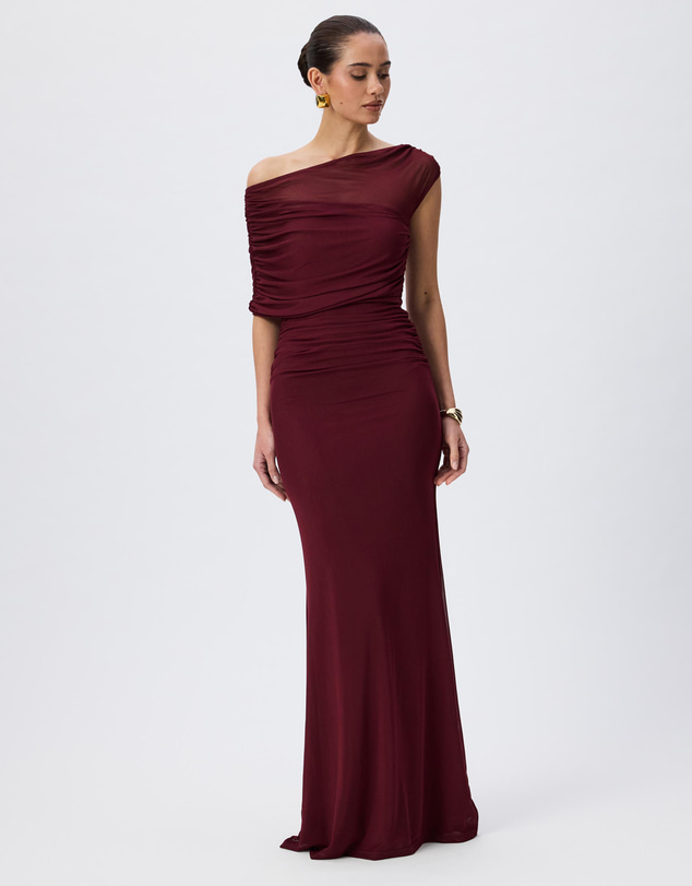 Tussah - Eleanor Mesh Off The Shoulder Maxi Dress