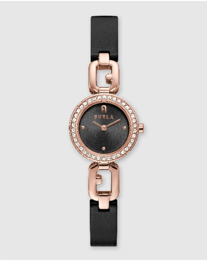 Furla - Furla Arco Chain Rose Gold Tone & Black