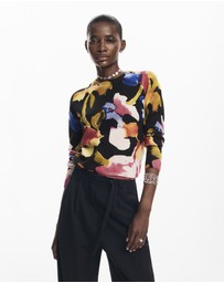 Desigual - Arty flower sweater
