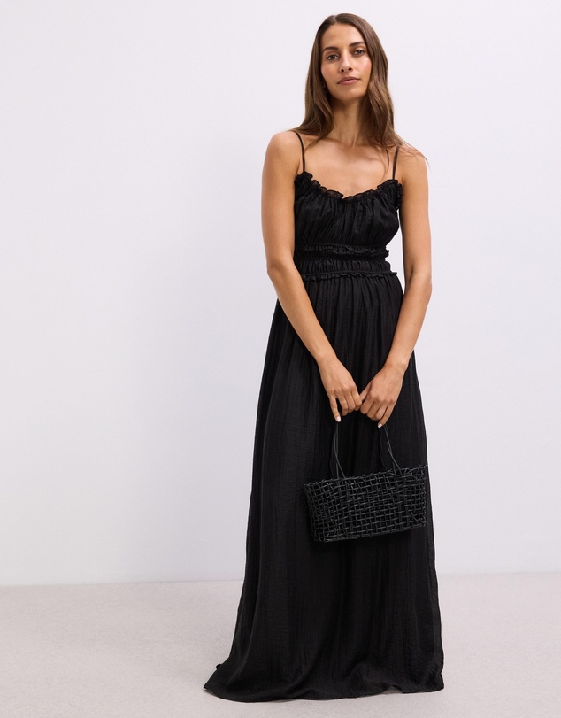 The Fated - Lila Shirred Maxi Dress